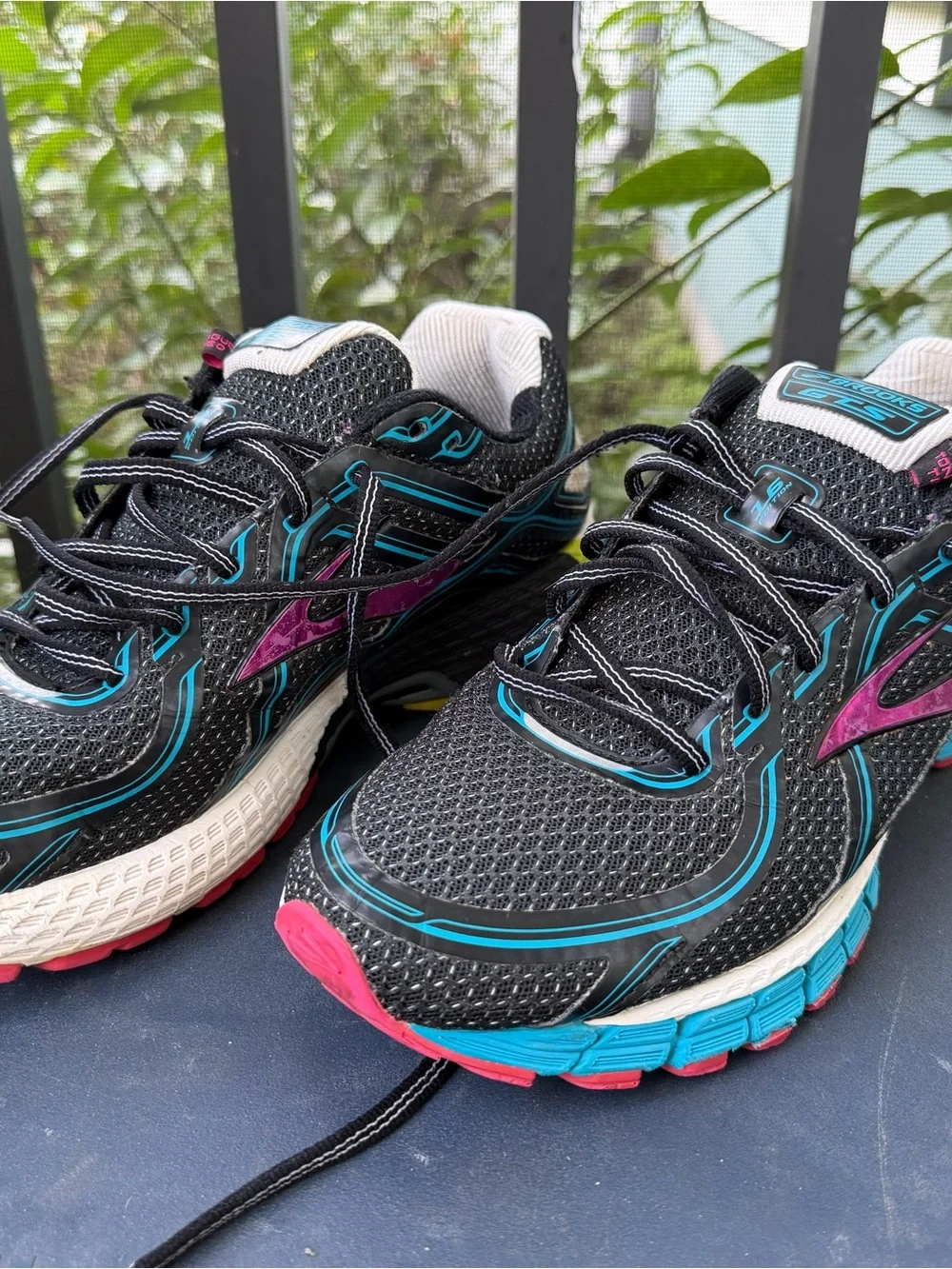 Brooks Black Teal Pink Women's Running Sneakers